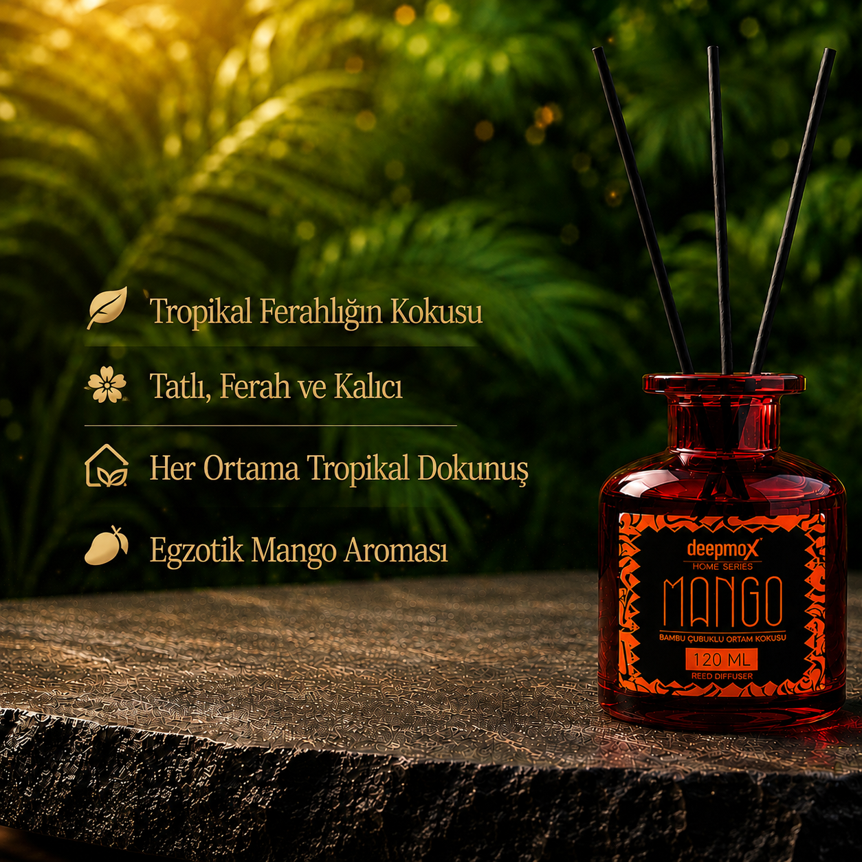 Mango Ortam Kokusu Bambu Çubuklu- 120 ml