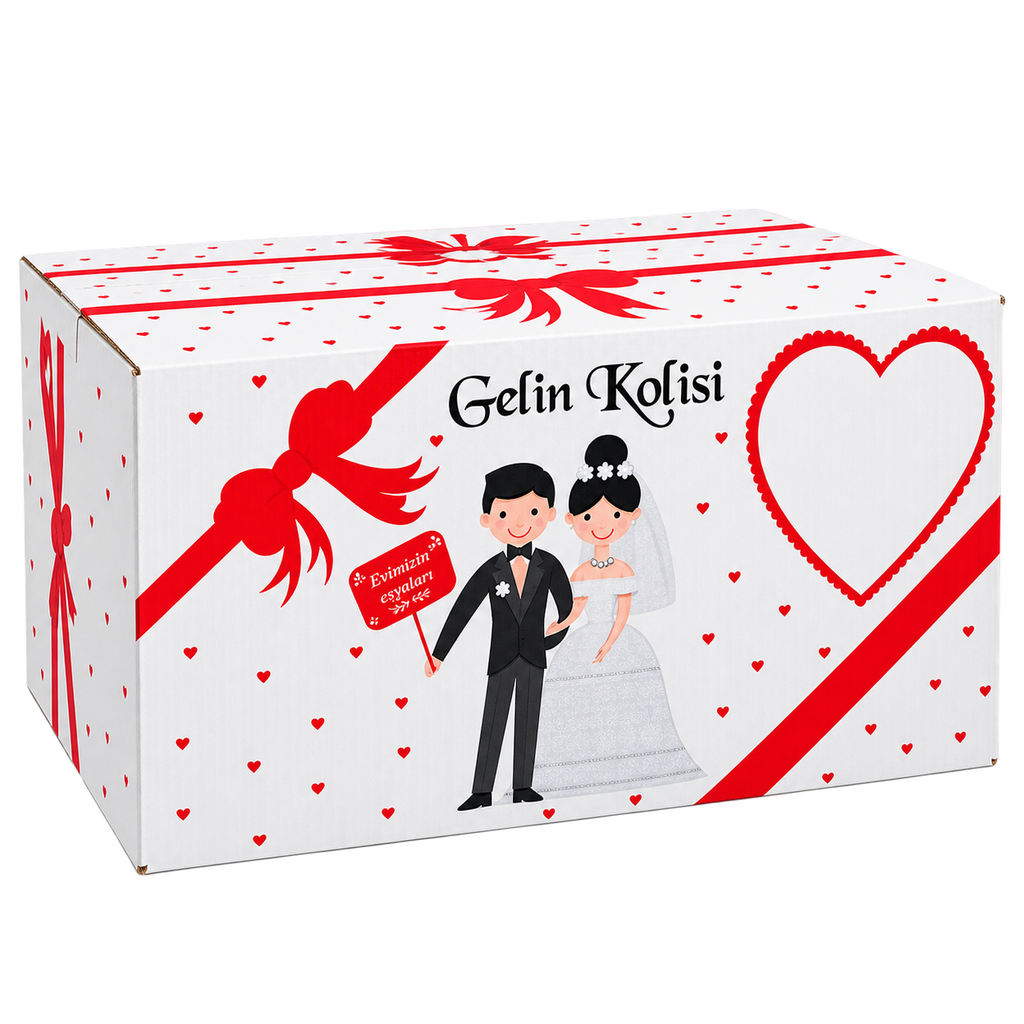 BASKILI GELİN & ÇEYİZ KOLİSİ  60x38x30