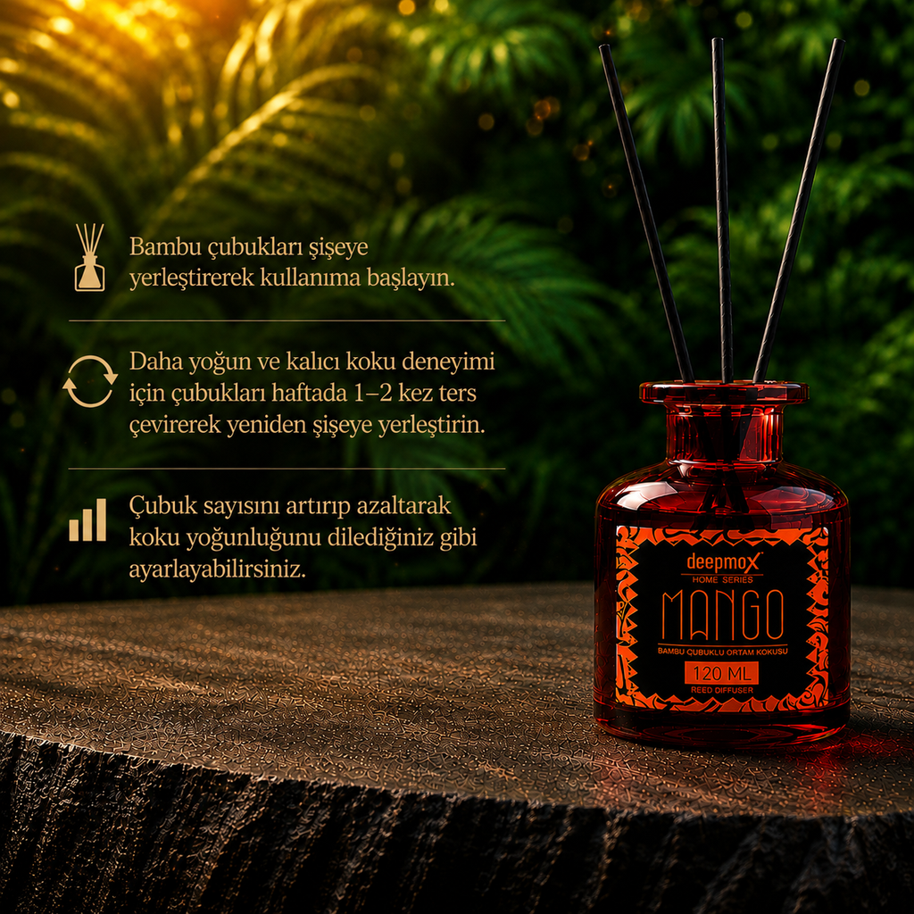Mango Ortam Kokusu Bambu Çubuklu- 120 ml