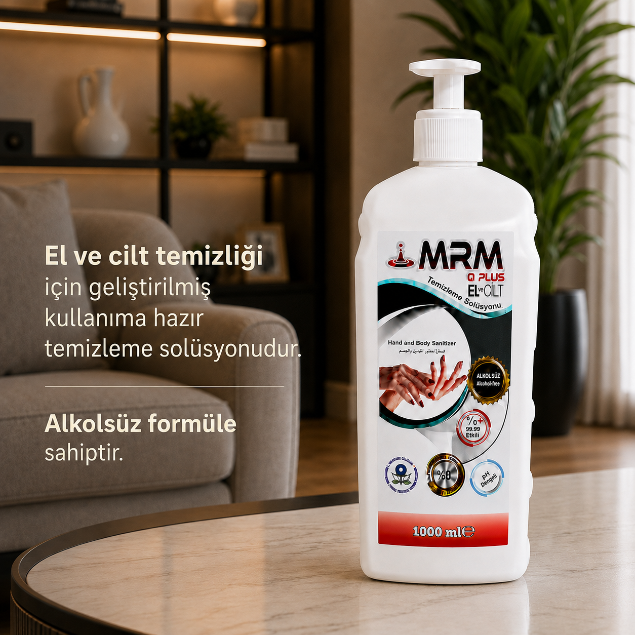 El ve Cilt Temizleme Solüsyonu 1000 ml