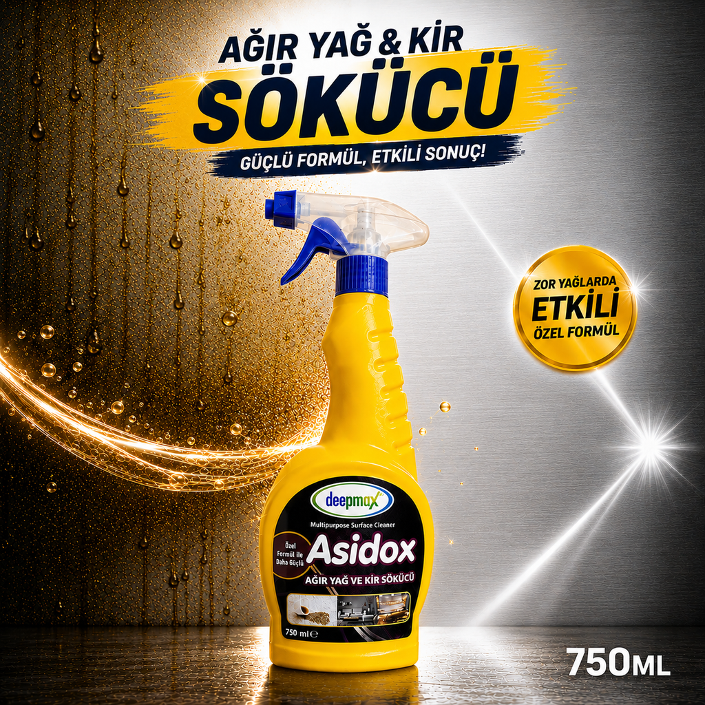 Asidox Ağır Yağ ve Kir Sökücü 750 ML
