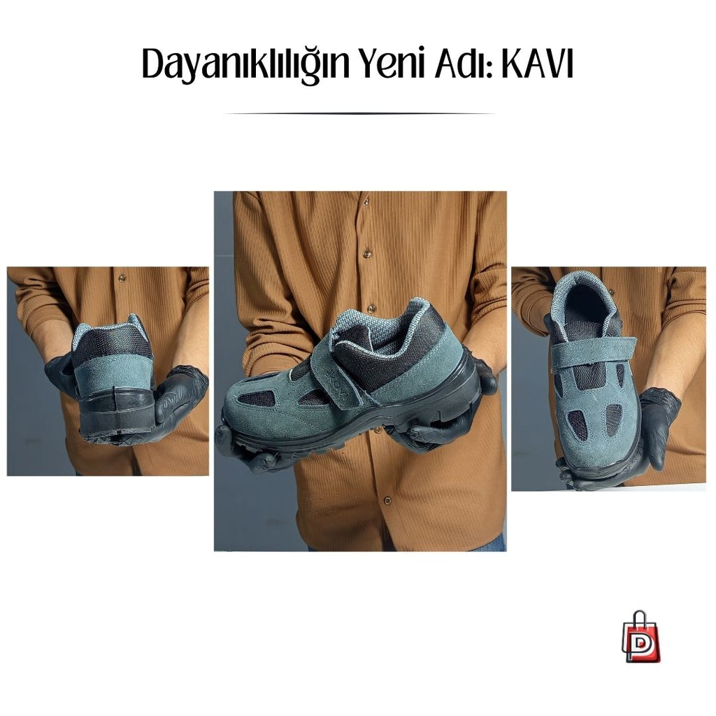 KAVI Çelik Burunlu İş Güvenlik Ayakkabısı | Kaymaz Taban ve Dayanıklı