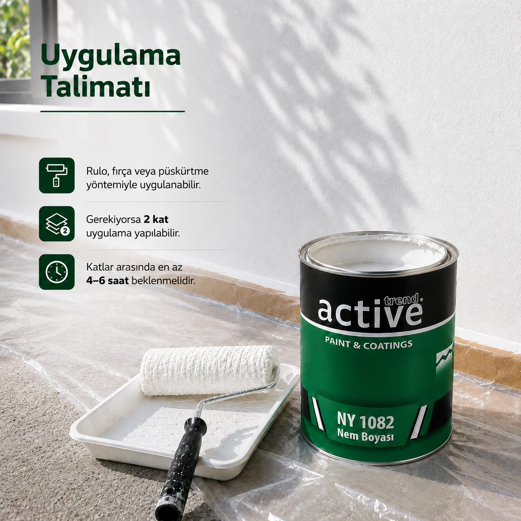 Nem & Rutubet Önleyici Duvar Boyası