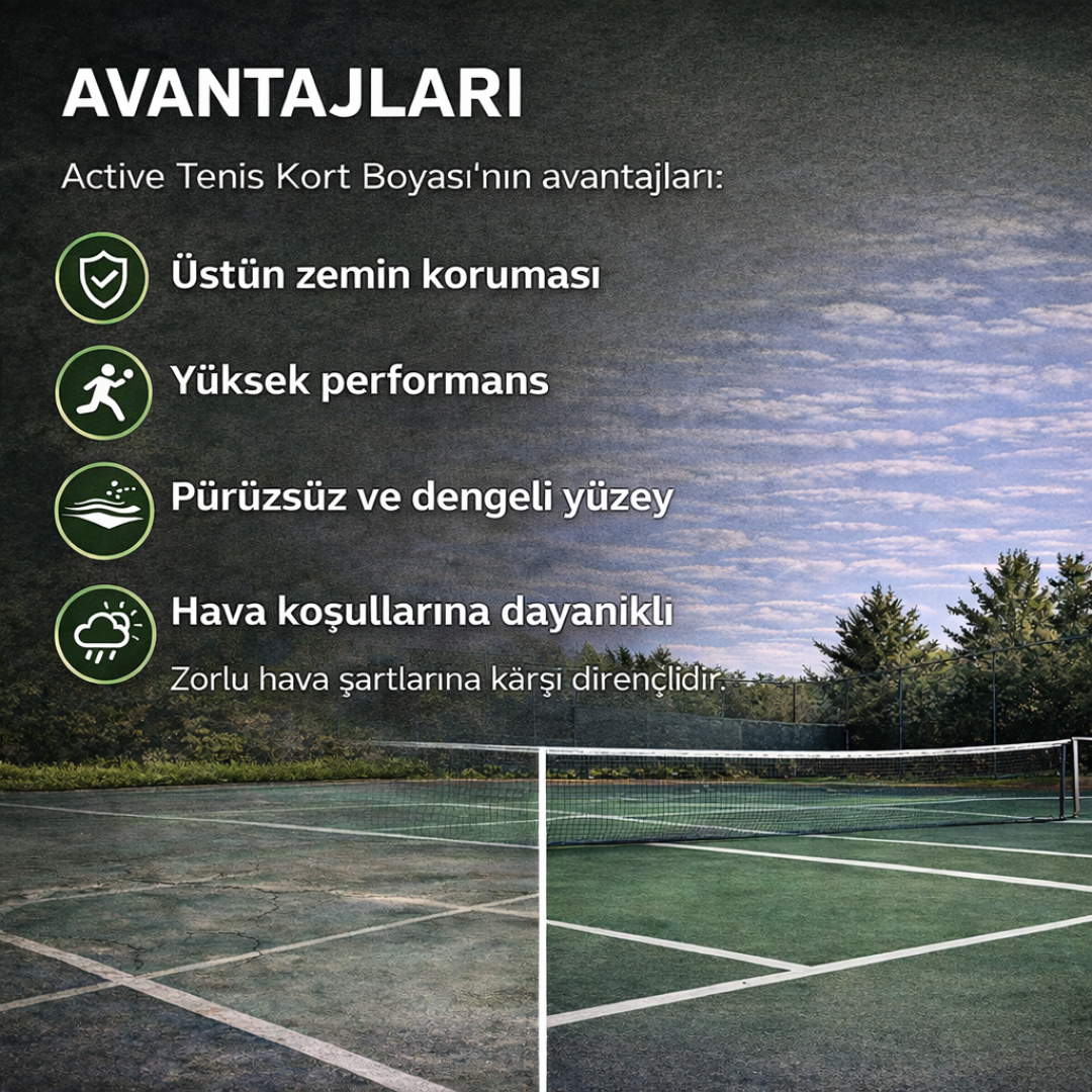 Active  Profesyonel Tenis Kort Boyası
