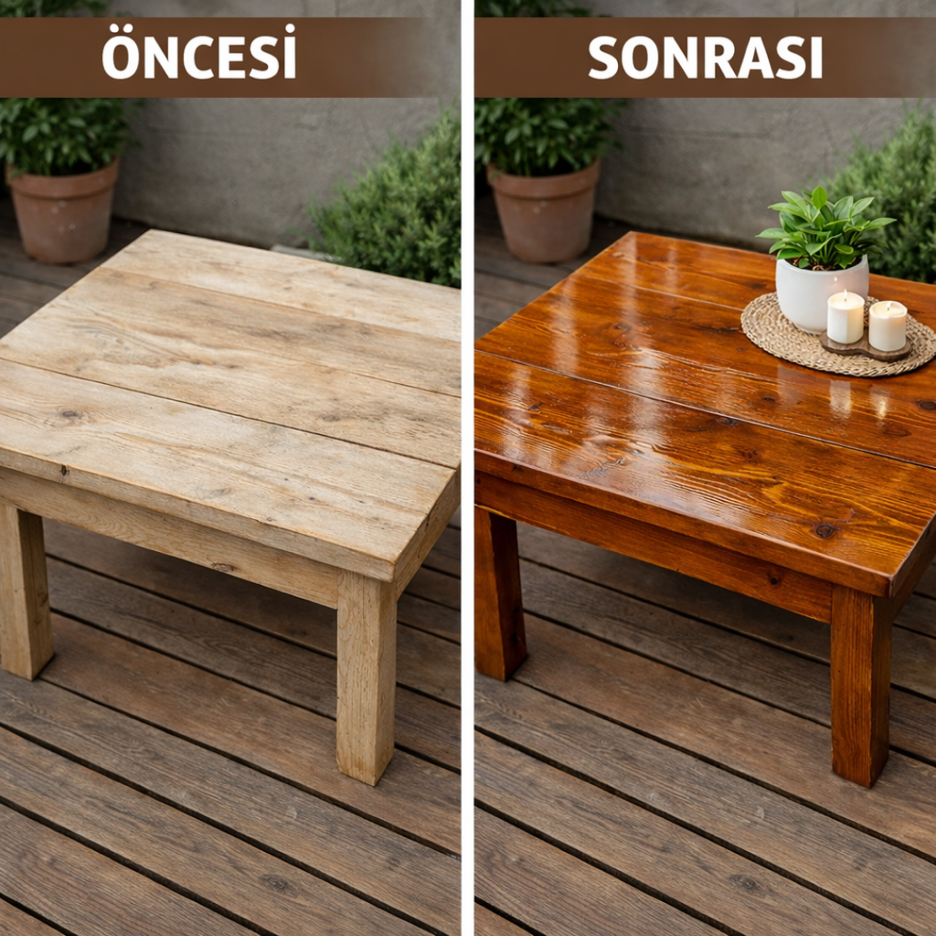 Çizilme ve Aşınmaya Dayanıklı Renkli Ahşap Verniği – Profesyonel Koruma
