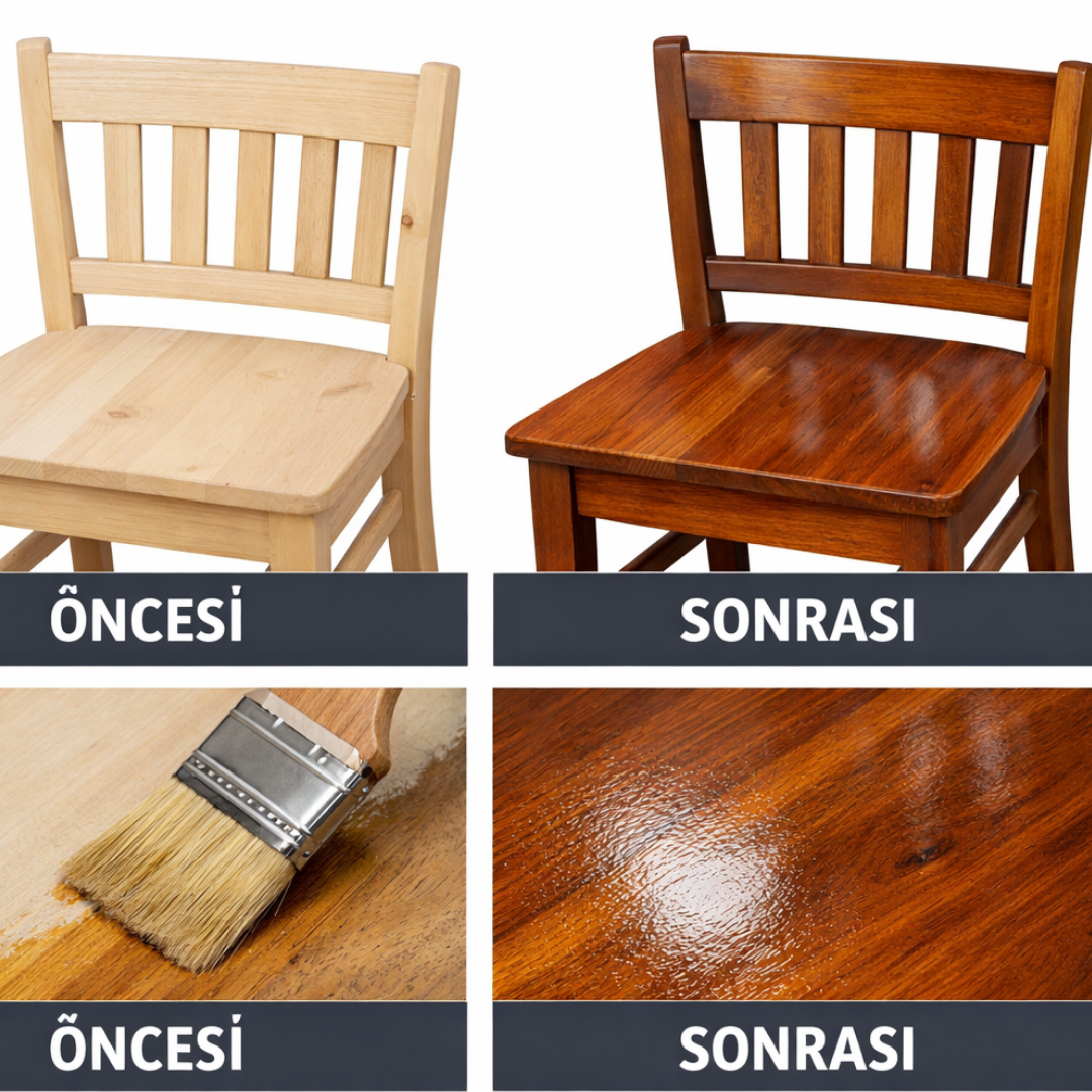 Çizilme ve Aşınmaya Dayanıklı Renkli Ahşap Verniği – Profesyonel Koruma