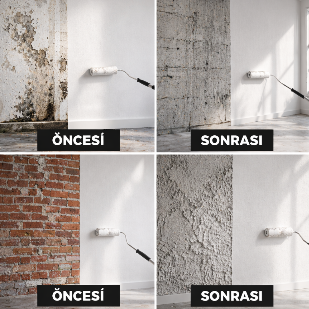 Yüksek Performanslı Dolgulu İç Cephe Geçiş Astarı - Beyaz Renk