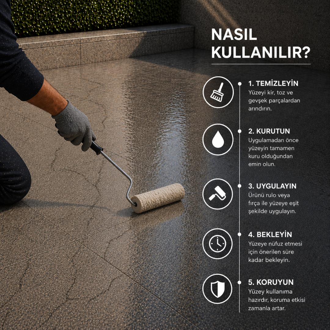 Şeffaf Sıvı Cam Kaplama ile Kırmadan Su Geçirmez Yüzey Koruması