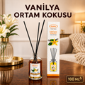 Vanilya Ortam Kokusu Bambu Çubuklu  - 100 ML