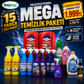 Deepmax 15 Parça Profesyonel Mega Temizlik Paketi  | Mutfak, Banyo ve Genel Temizlik Paketi