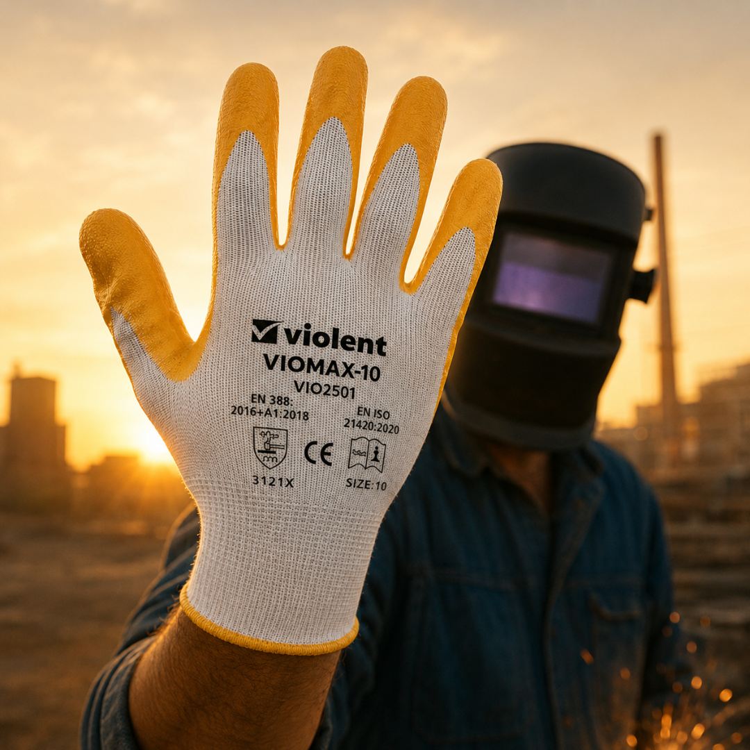 Violent VIOMAX-10 2501 Sarı İş Eldiveni - Profesyonel İş & İnşaat Eldiveni