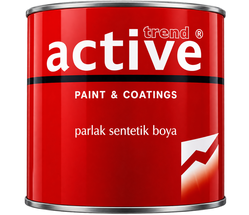 Active Multifonksiyonel Antipaslı Parlak Sentetik Boya – Astar & Son Kat Bir Arada, Ahşap ve Metal Yüzeyler İçin