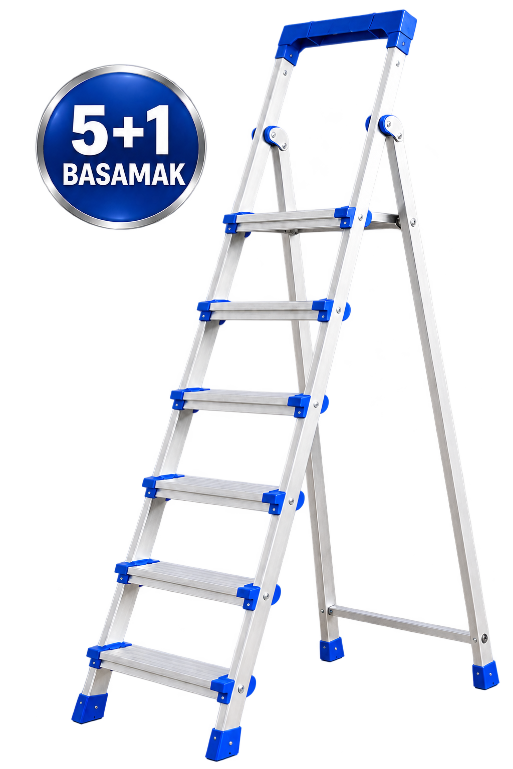 Perilla Alüminyum Katlanır Ev Tipi Merdiven 4+1, 5+1, 6+1 ve 7+1 Basamak Seçenekli