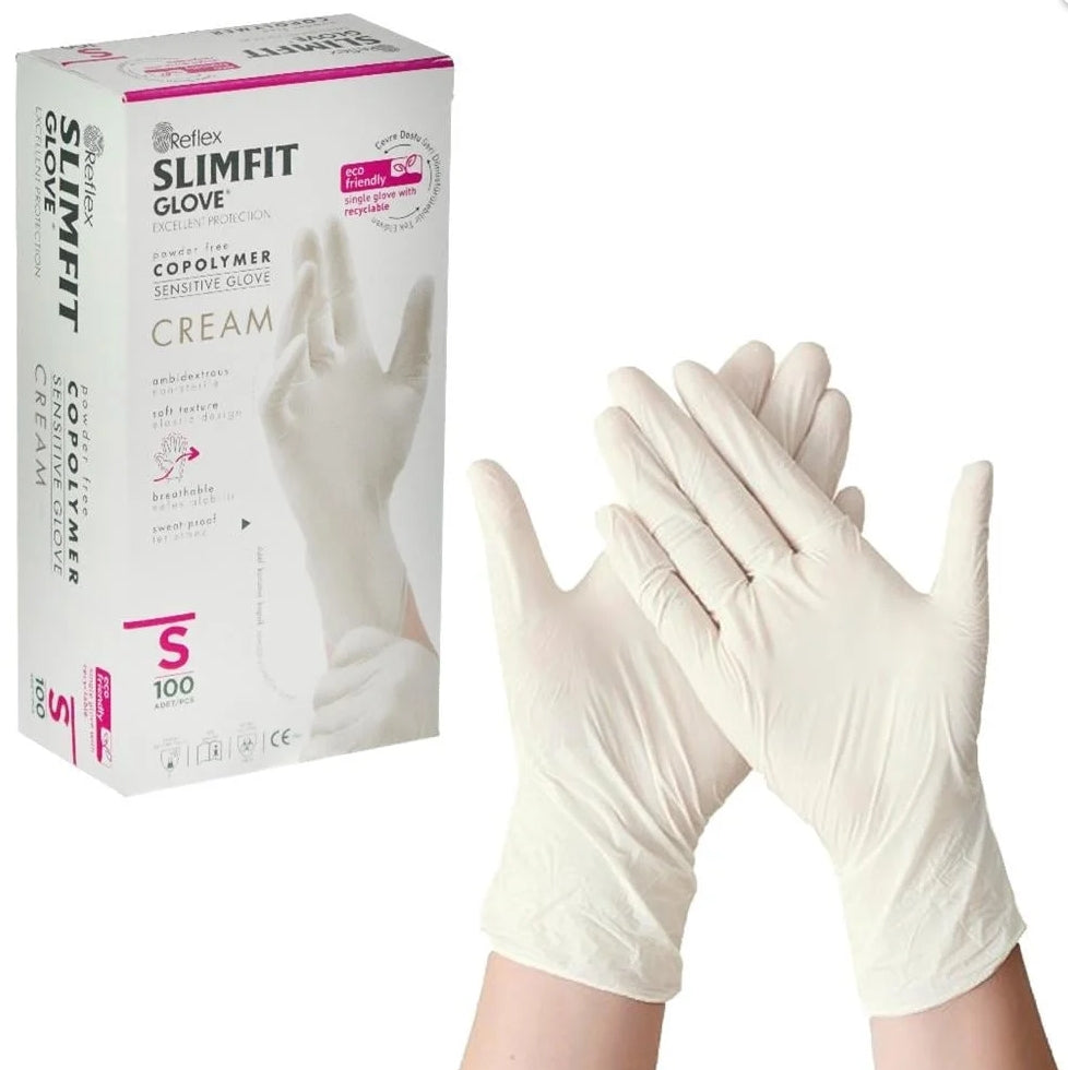 Reflex  Slim Fit Pudrasız,Latekssiz Tek Kullanımlık Eldiven - L