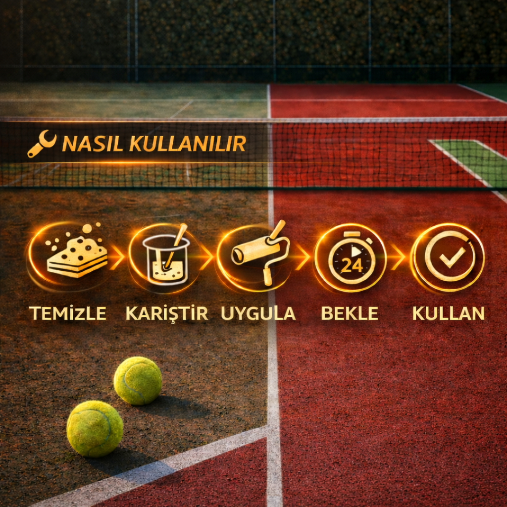 Active  Profesyonel Tenis Kort Boyası