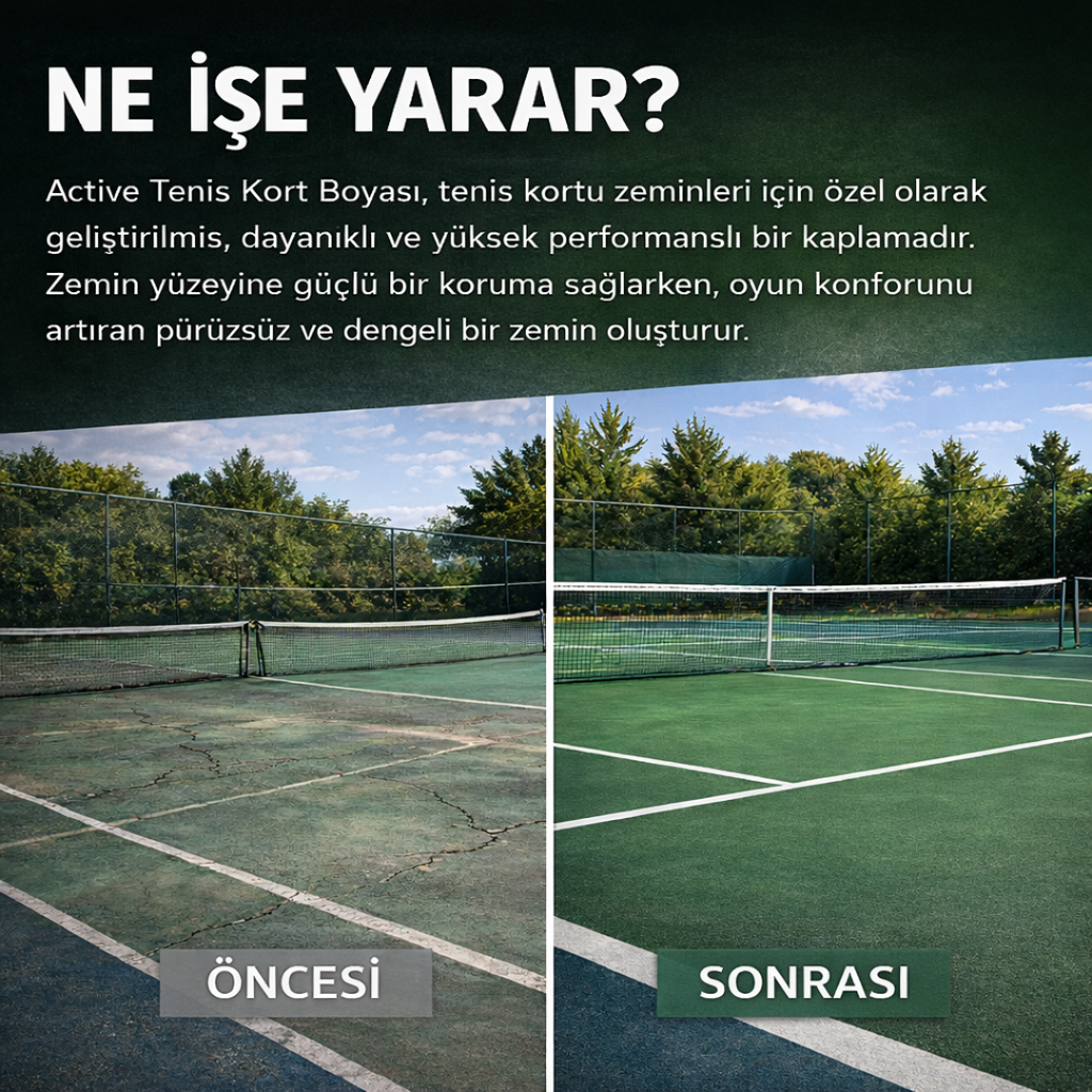 Active  Profesyonel Tenis Kort Boyası