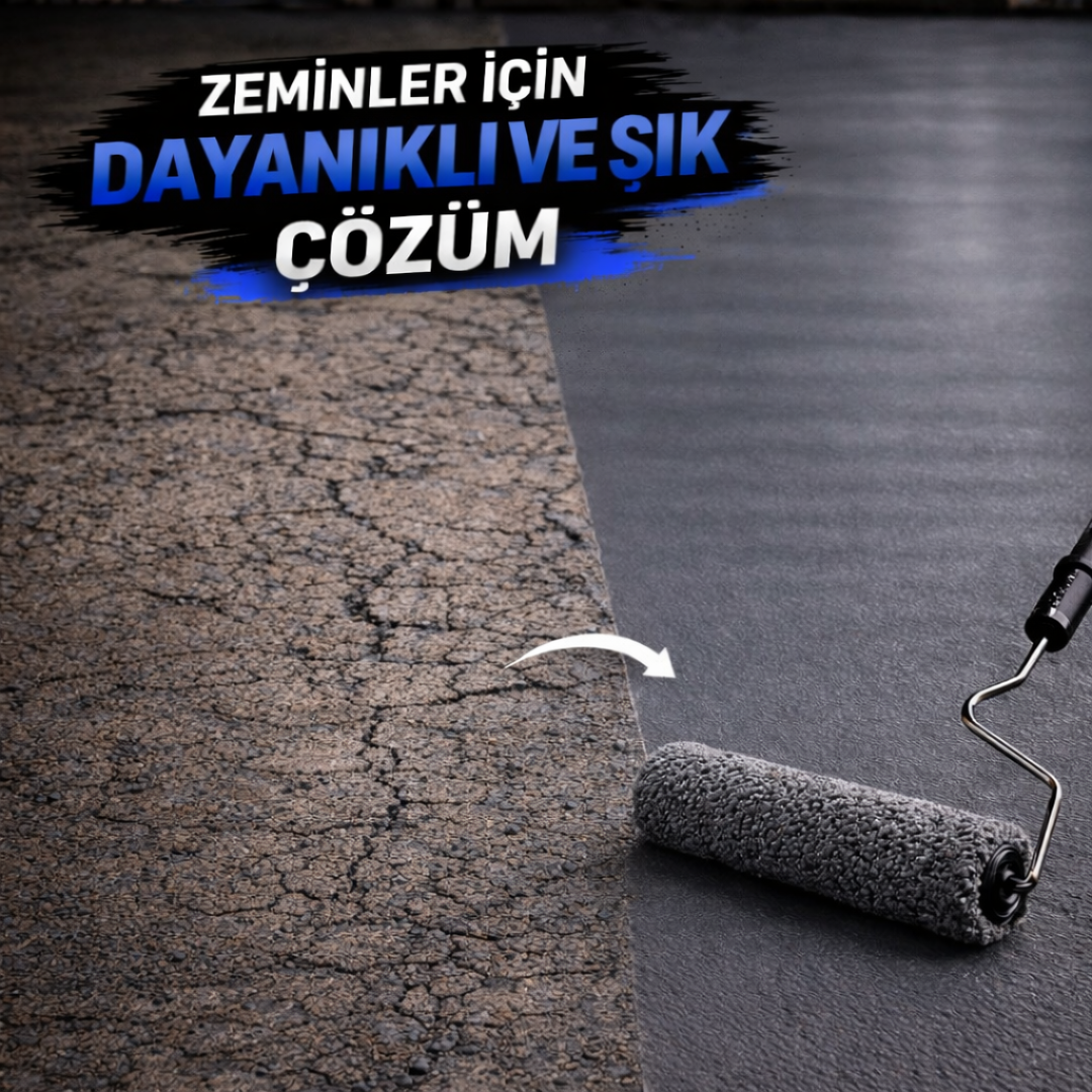 İç & Dış Mekânlara Uygun Yüksek Performanslı 1k Akrilik Zemin Boyası (Renk: RAL 7040)