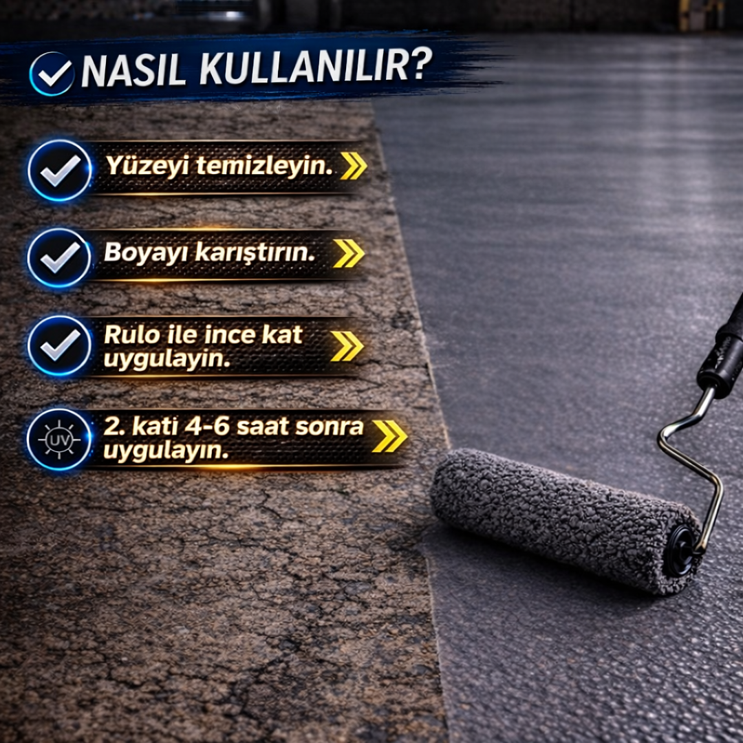 İç & Dış Mekânlara Uygun Yüksek Performanslı 1k Akrilik Zemin Boyası (Renk: RAL 7040)