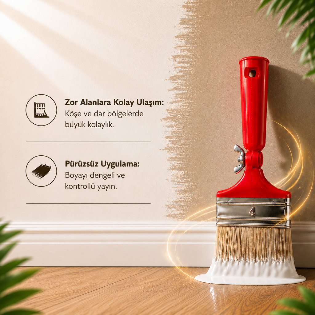 Ayarlanabilir Hareketli Başlıklı Akrobat Fırça No:04