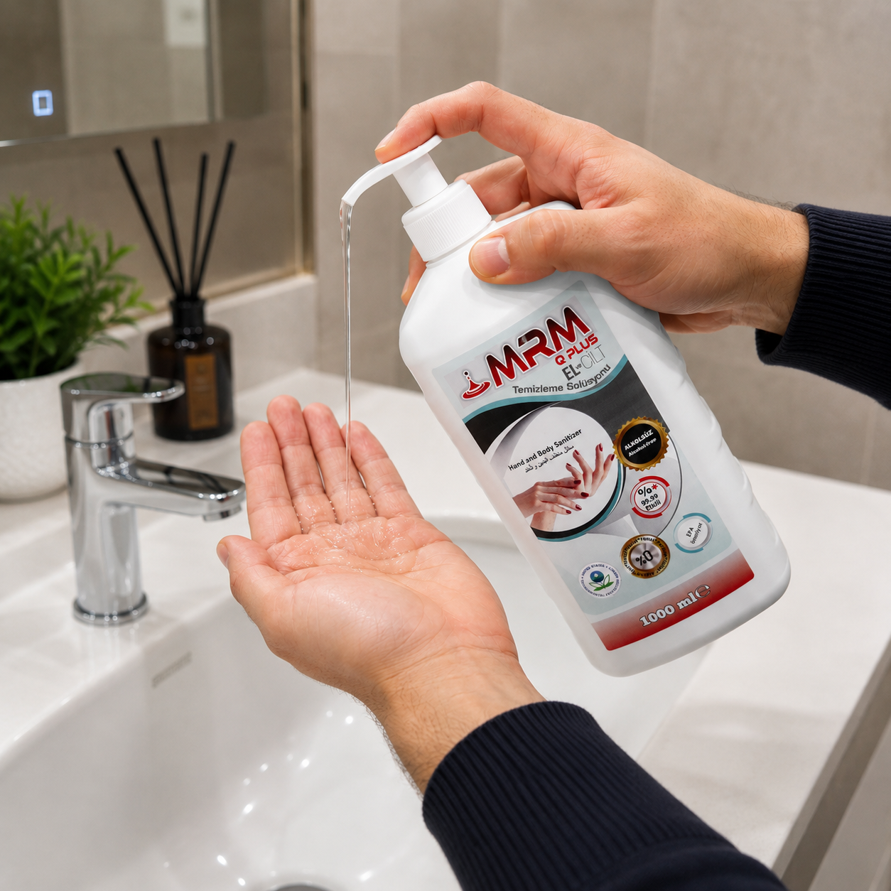 El ve Cilt Temizleme Solüsyonu 1000 ml