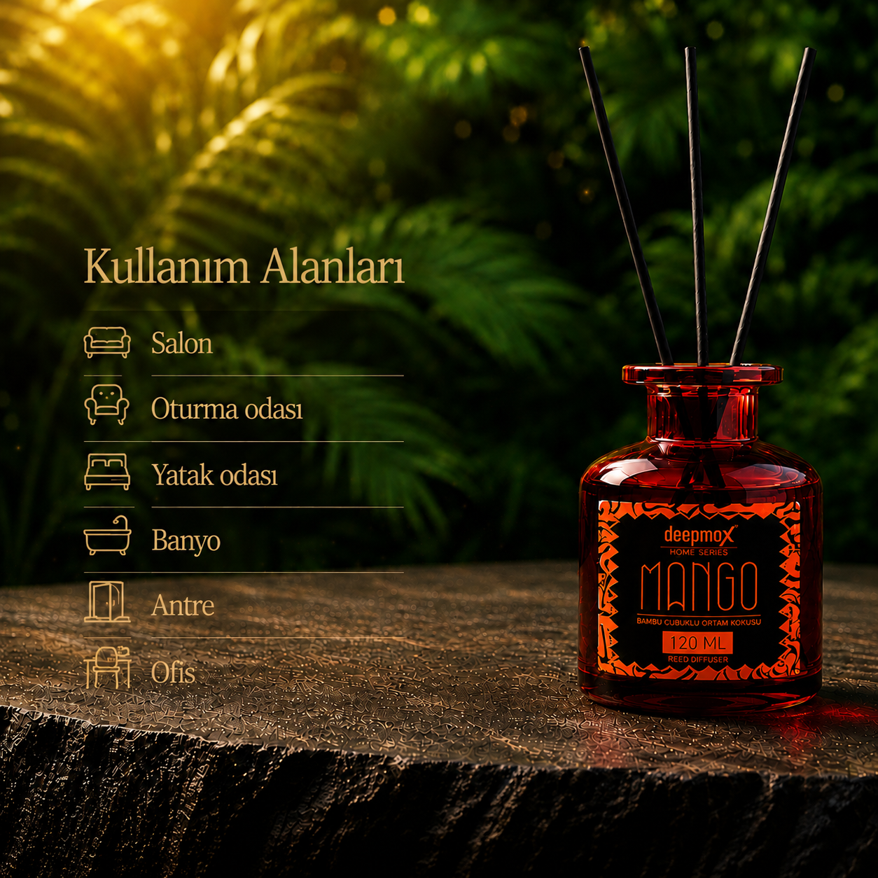 Mango Ortam Kokusu Bambu Çubuklu- 120 ml
