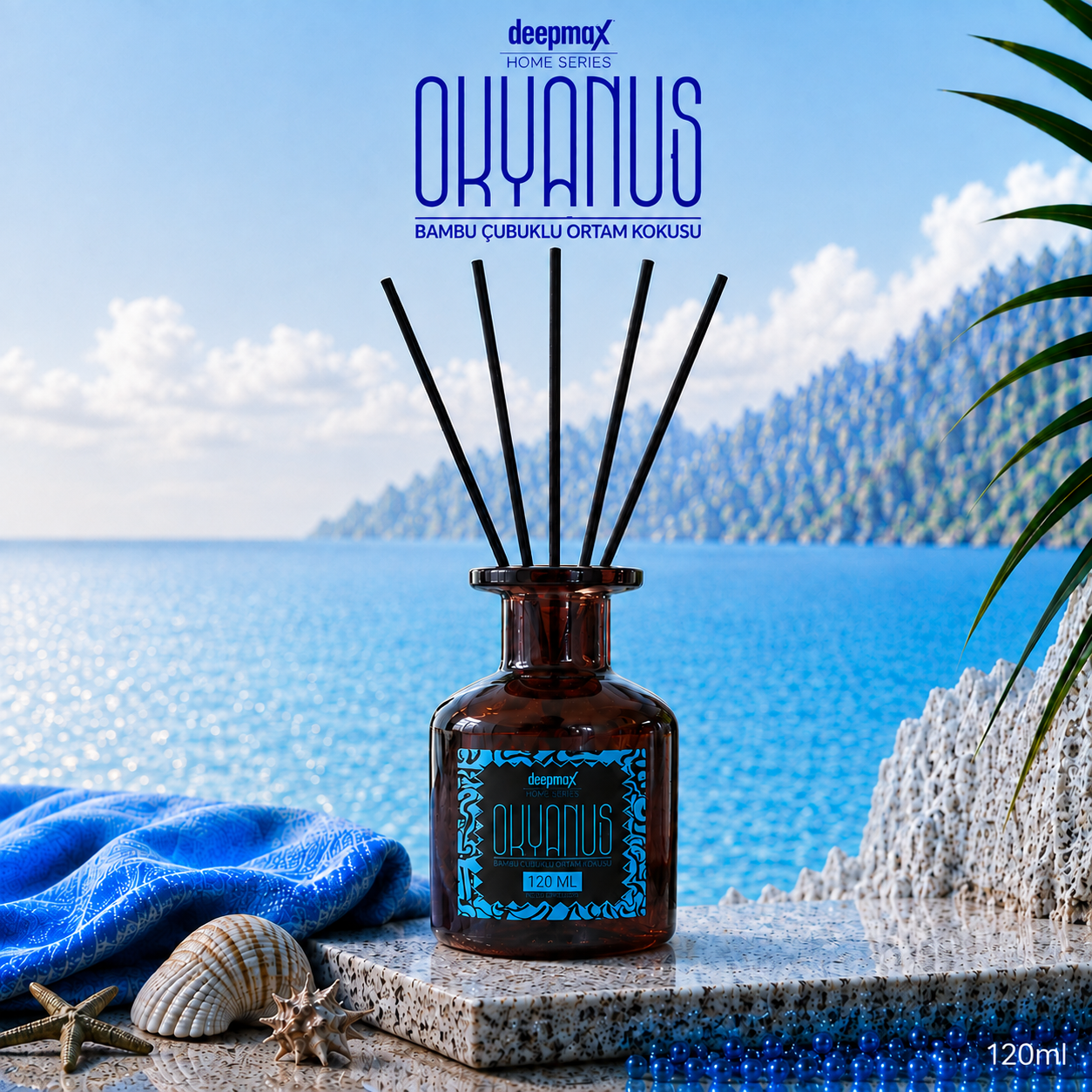 Okyanus Ortam Kokusu Bambu Çubuklu 120 ML