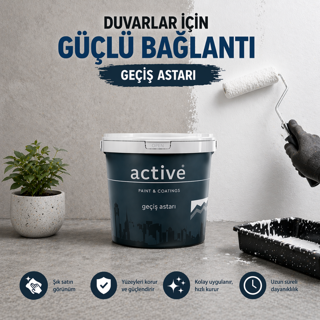 Yüksek Performanslı Dolgulu İç Cephe Geçiş Astarı - Beyaz Renk