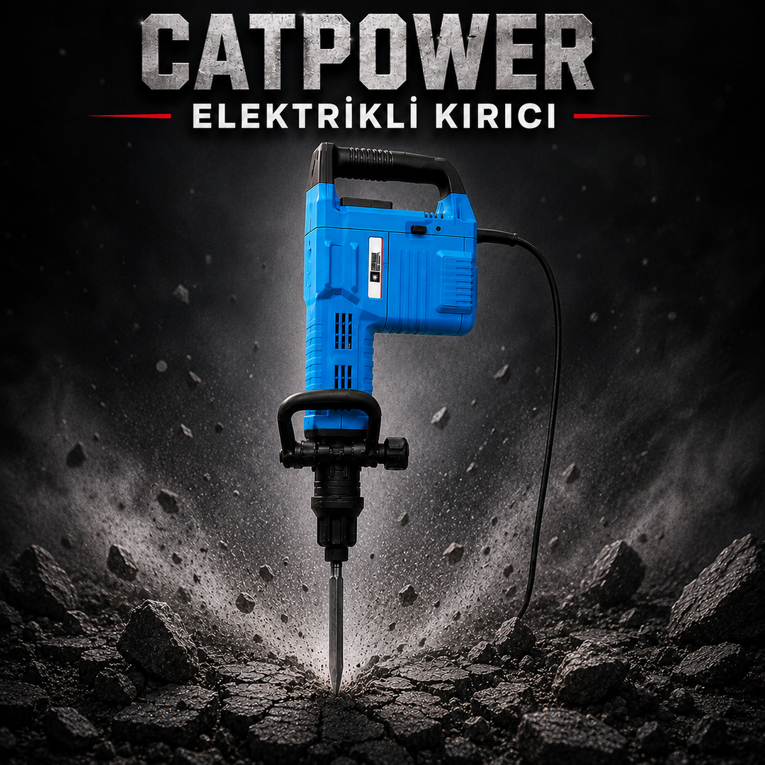 CATPOWER 7911 Profesyonel 1500W Elektrikli Kırıcı – Beton ve Duvar İçin Yüksek Darbe Gücü