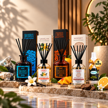 4’lü Bambu Çubuklu Ortam Kokusu Seti – 100 ml Limon Kolonyası Hediye