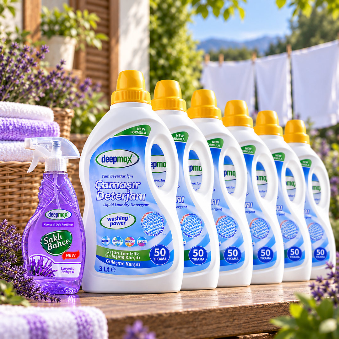 Tüm Beyazlar İçin Çamaşır Deterjanı 3 L x 6 Adet / Oda & Kumaş Parfümü Hediyeli