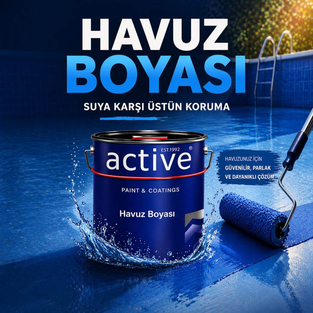 Profesyonel Kullanıma Uygun Su ve Kimyasal Dayanımlı Havuz Boyası
