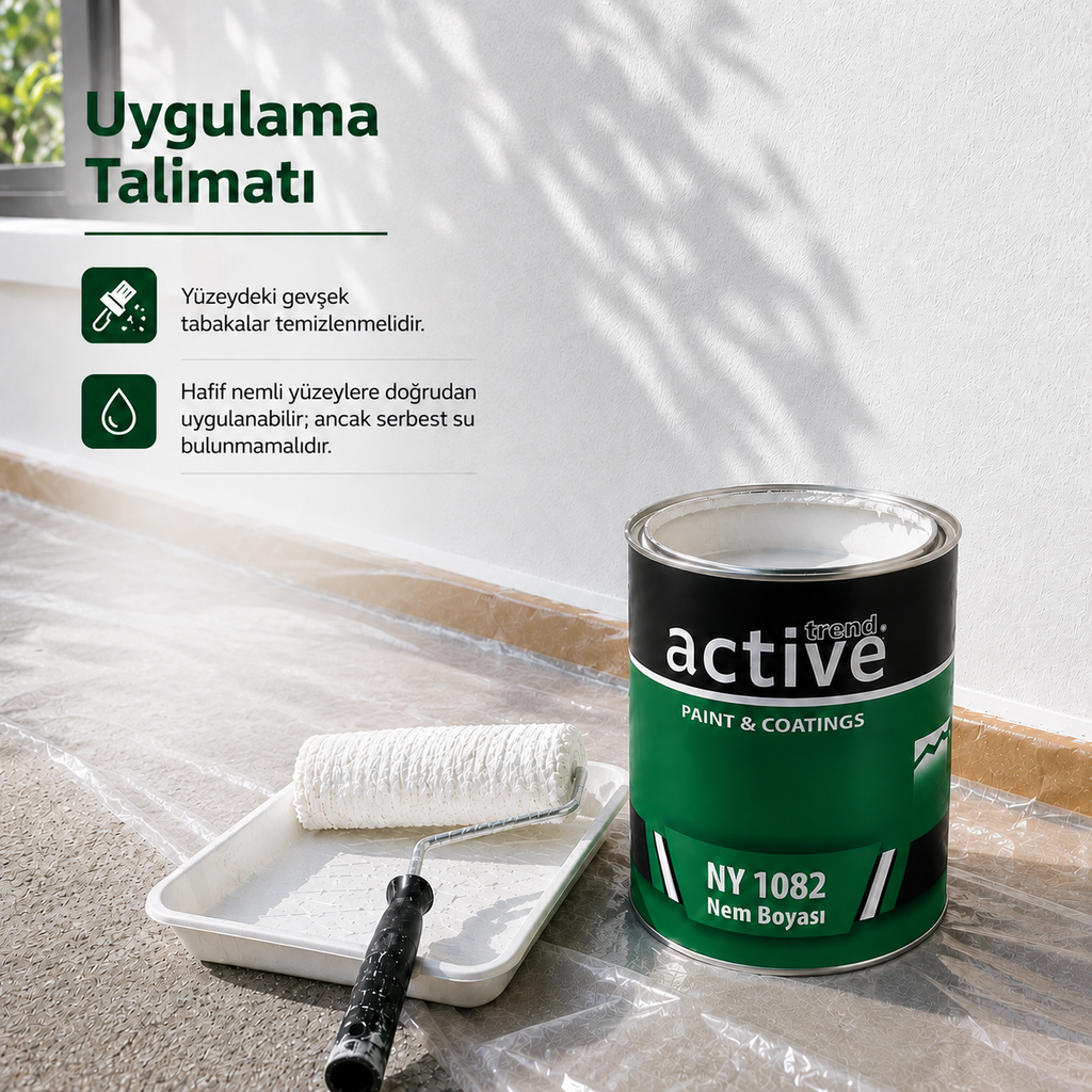 Nem & Rutubet Önleyici Duvar Boyası