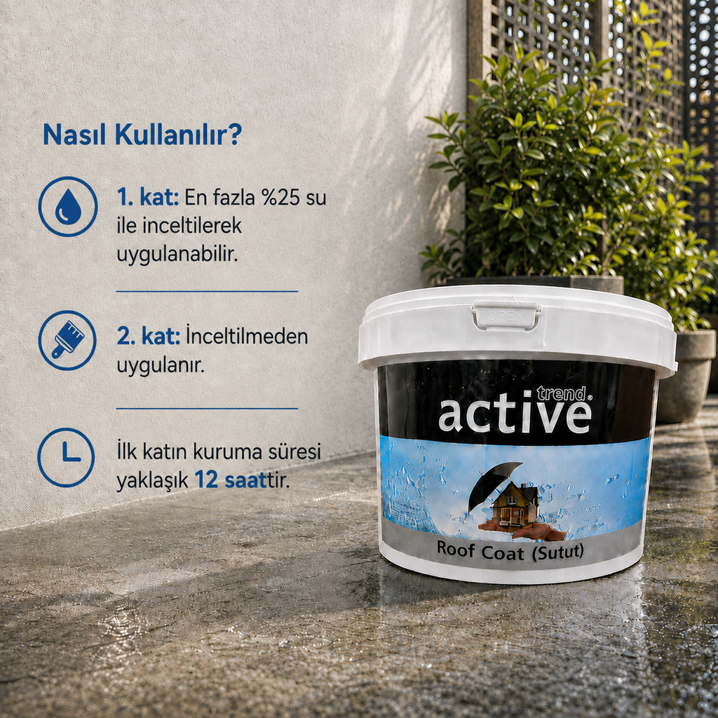 Su Geçirmez Kaplama Boyası (Sutut)